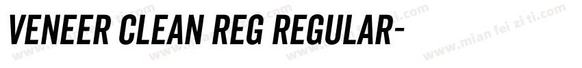 Veneer Clean Reg Regular字体转换